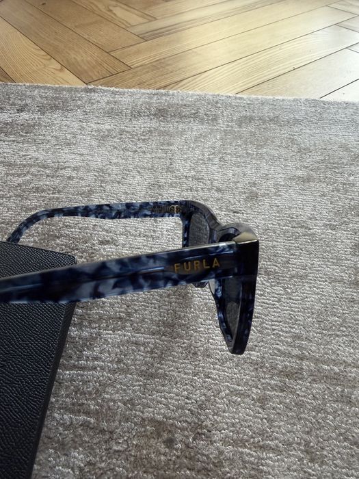 Furla okulary przeciwsłoneczne niebieskie