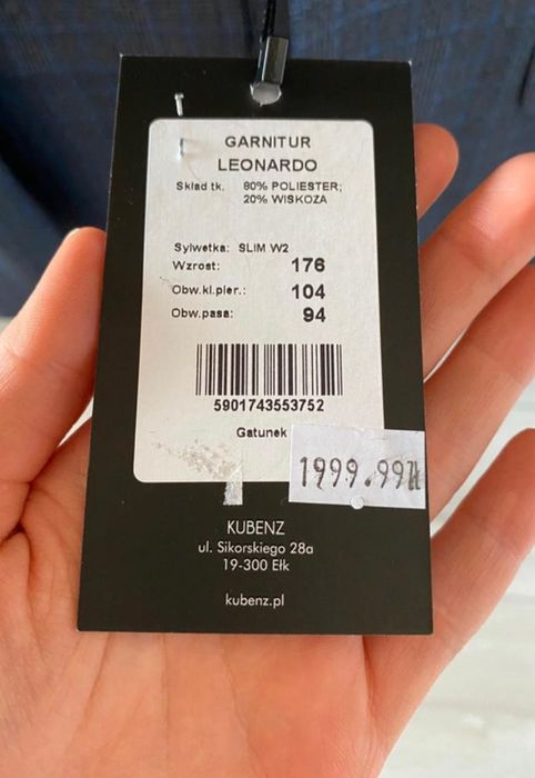 Garnitur nowy marki Kubenz