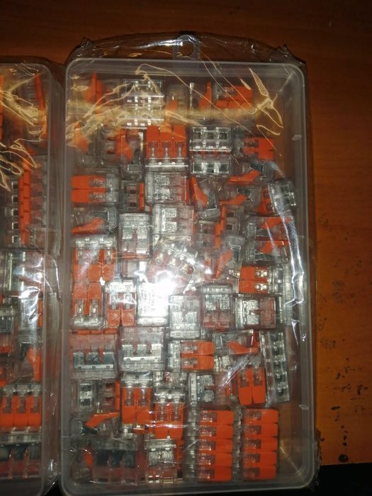 2 x 75szt Szybkozlączki elektryczne typu wago płaskie nowe