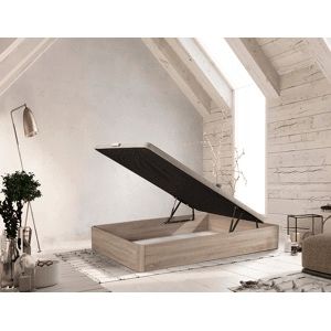 Cama c/ estrado elevatório conforama (140cm x 190cm)
