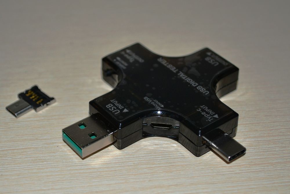 USB тестер J7-c Atorch, кольоровий з графіками, tester, Type-C