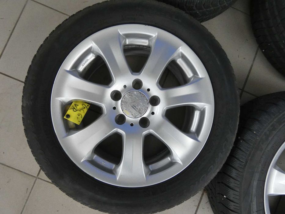 koła + zimówki 5x112 16 et 48 otwór 66,6 AUDI a4 b8 mercedes
