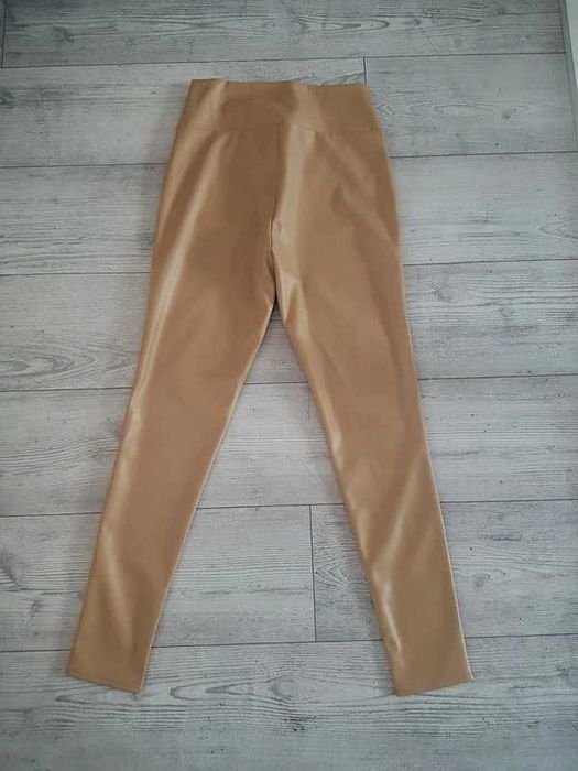Velsatino legginsy skórzane ekoskóra M