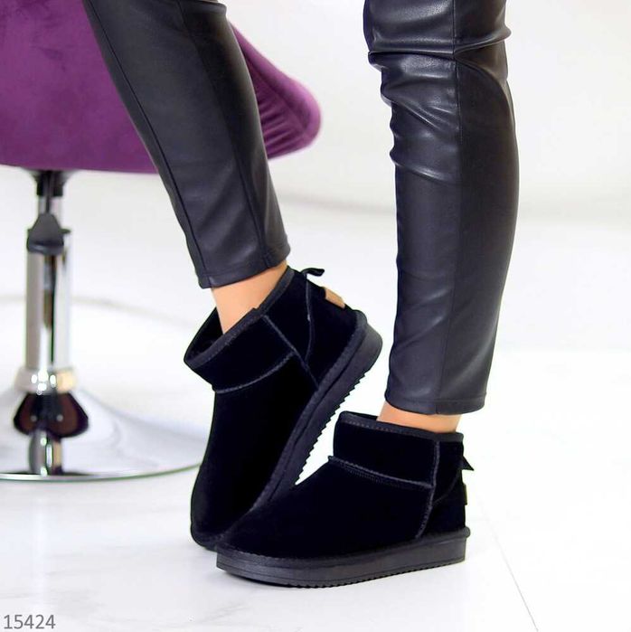 Низькі уггі ITTS натур. замша, низкие зимние угги короткие угги 37-41р