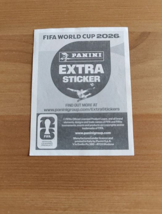 Extra sticker Mundial de 2026 de Frederico Valverde  Gold