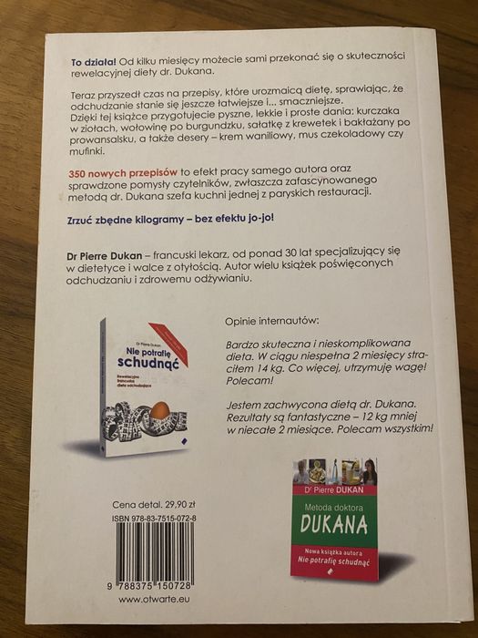 Dr Pierre Dukan - Nie potrafię schudnąć 350 nowych przepisów