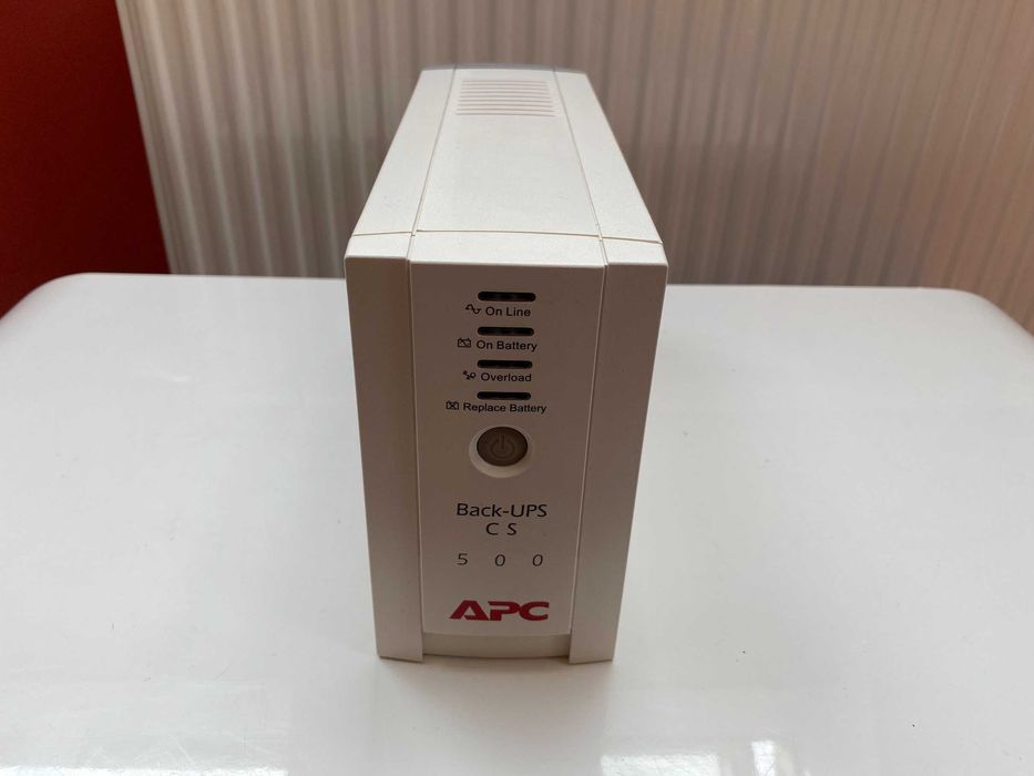 UPS zasilacz awaryjny APC Back-UPS CS 500 BK500EI BDB. stan + bateria + przewody