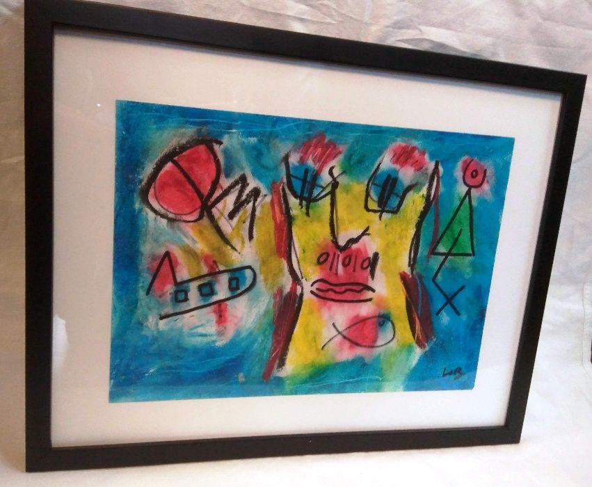 Quadro Aguarela Lobo 2