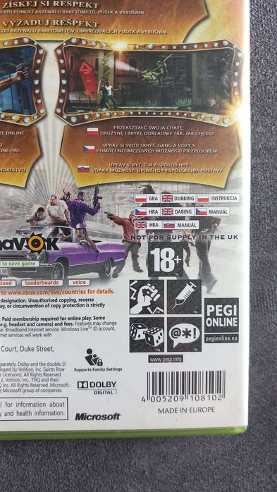 Saints Row 2 PL Polska Wersja XBOX 360 UNIKAT