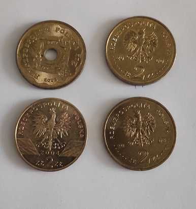 4 monety 2zł okolicznościowe + gratis