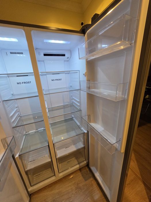 Frigorífico Americano Haier Inox 514L, como novo, impecável. RECOLHA HOJE