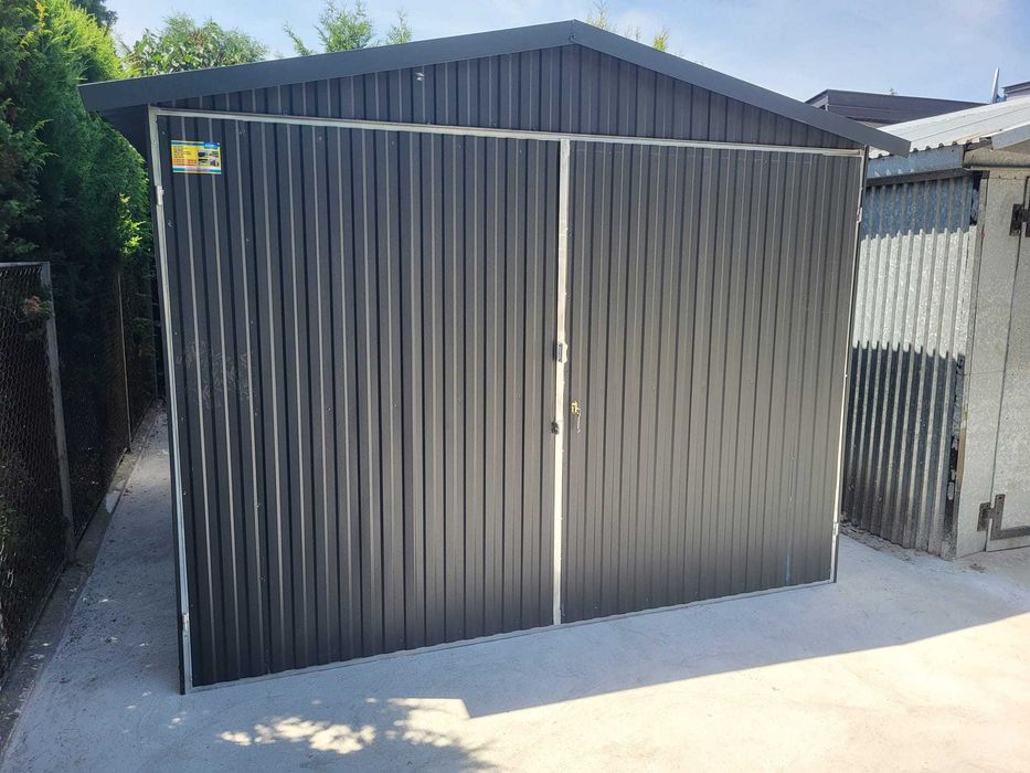 Garaż Blaszany 3x5m ciemny grafit MAT