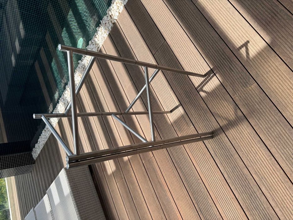 Toalheiro extensível, aço inoxidável