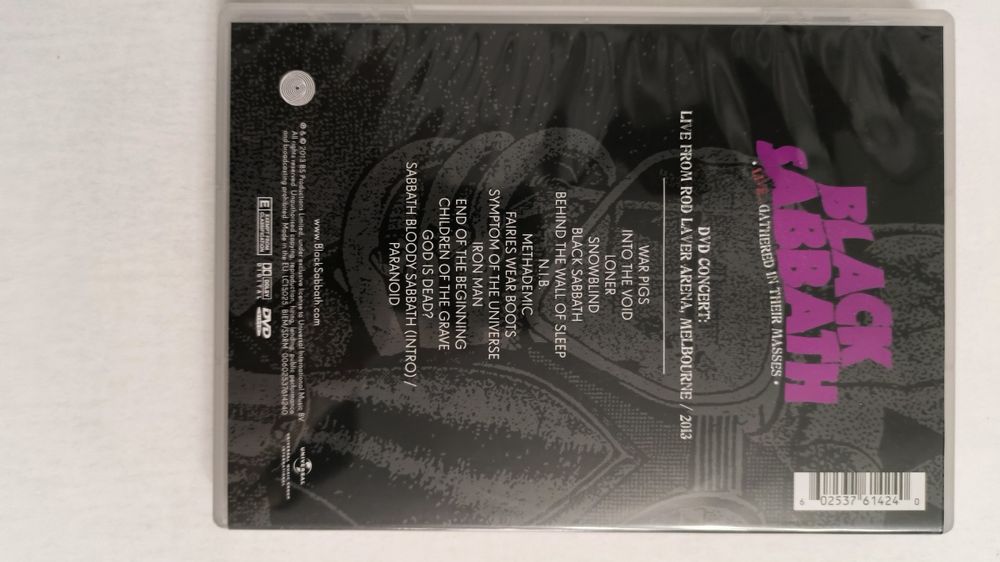 Black Sabbath Live Gathered In Their Masse DVDs