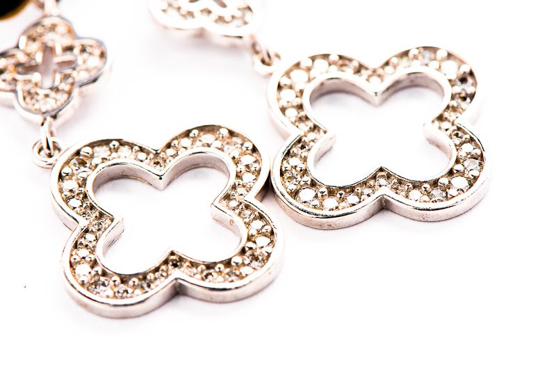 Długie Srebrno Złote Kolczyki - 6,49g - KRAKÓW