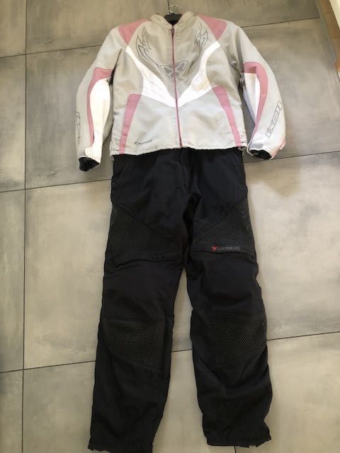 Stroj , zestaw motocyklowy damski  L , rozowy Dainesse