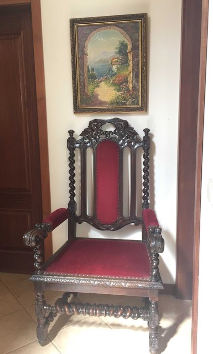 Cadeirão Poltrona Trono em Pau Santo - Único !