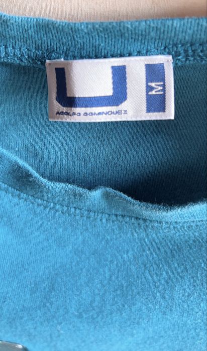 T shirt azul turquesa Adolfo Dominguez