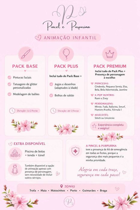 Pinturas faciais/ Animação infantil