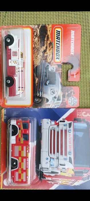 4 modele pojazdów straży pożarnej i pogotowia z matchebox