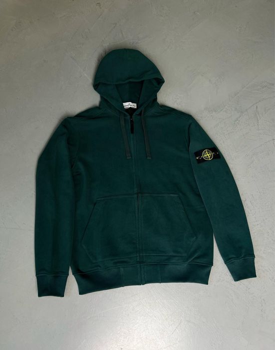 Фіолетовий Зіп худі Stone Island Худи Стон Айленд Фиолетовая кофта Стонік SI