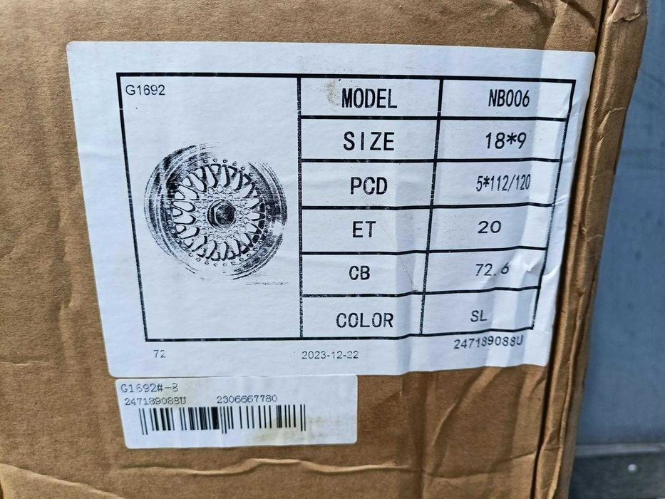 Felgi 18cali BBS BMW E46 E90 E91 E24 E34 E38 E39 E60 5x120 nr823H