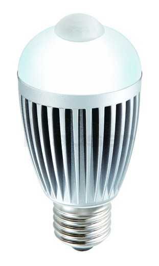 lampada E27 LED 6W 5000K com detector movimento