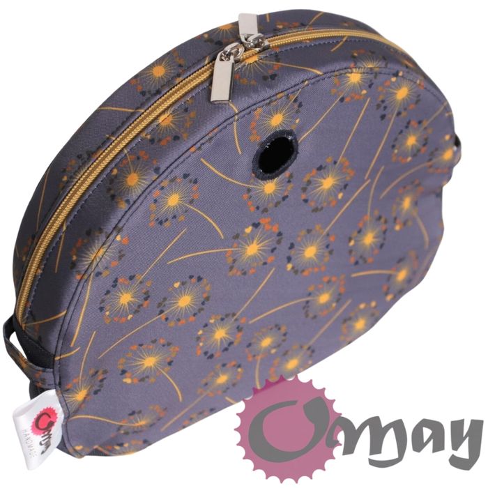 Grafitowy organizer do OBAG MOON LIGHT dmuchawce musztardowe OMAY