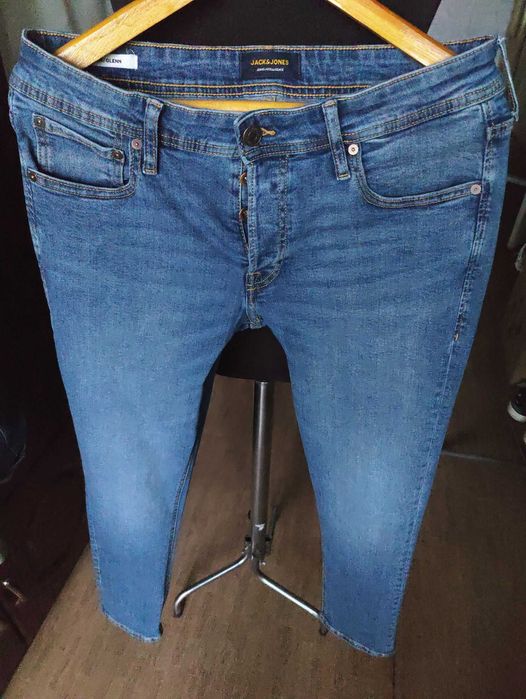 Джинсы Jack&jones Glenn jeans Дания w33 stretch mid blue.