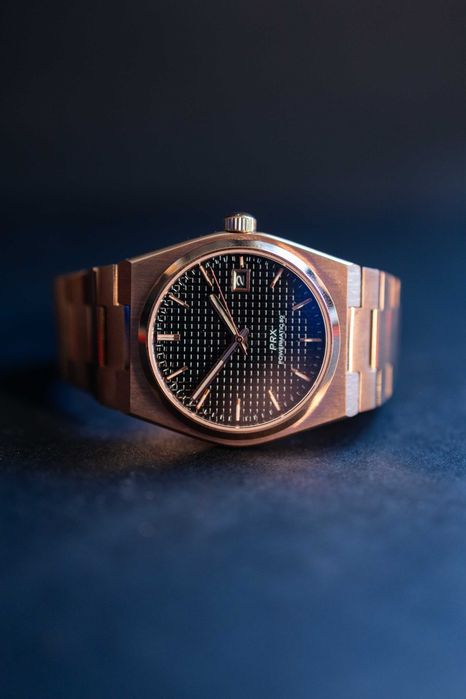 PRX Rose Gold Custom Seiko Mod