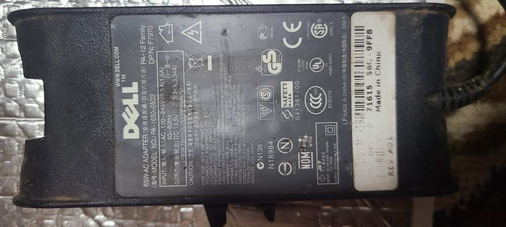 Продам блок живлення ноутбука dell, hp, Fujitsu 95 90,65,45 Вт. Оригін