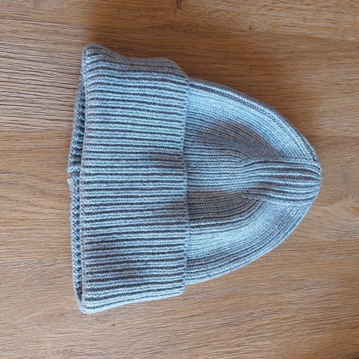 Cashmere czapka kaszmir I wełna jasny szary natural skład