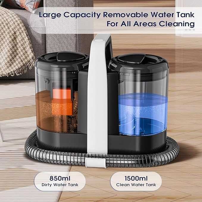 Odkurzacz piorący do tapicerki OMESER W07 15kPA 600W