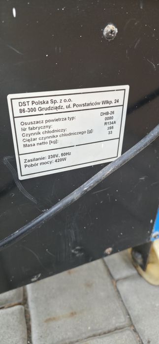 Profesjonalny osuszacz powietrza DST DHB 26