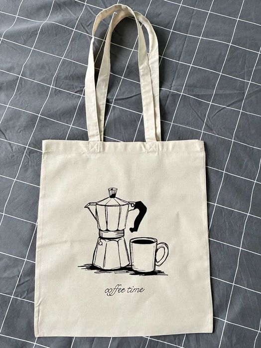 Torba handmade A4 kawa coffee time idealny prezent