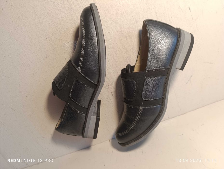 mokasyny skórzane Tanex