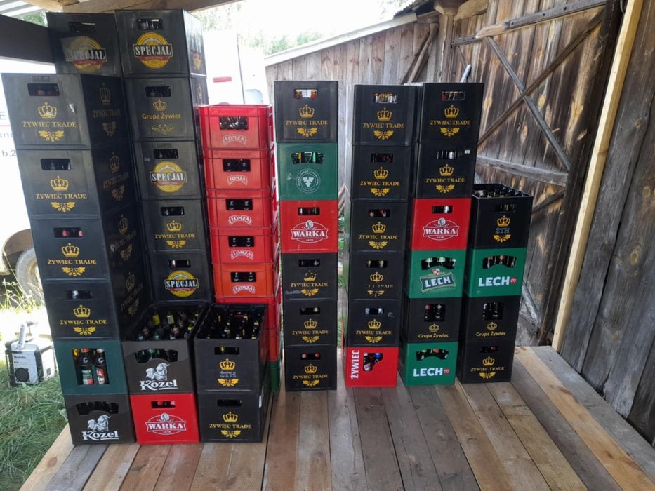 Butelki po piwie skrzynki