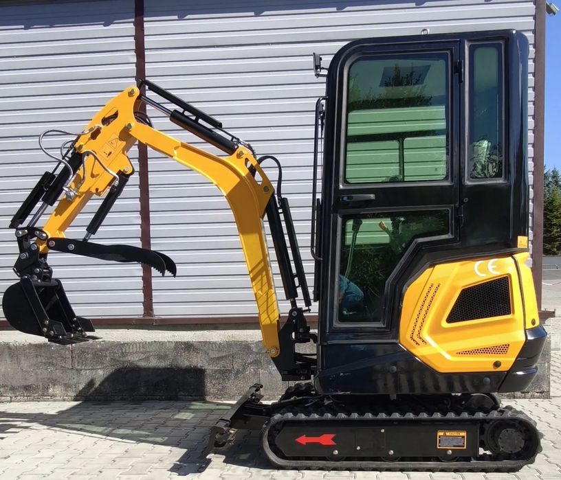 NOWA MINIKOPARKA TE18  Minikoparka | Kubota D902 Euro 5 (16 KM)| Klimatyzacja | Chwytak