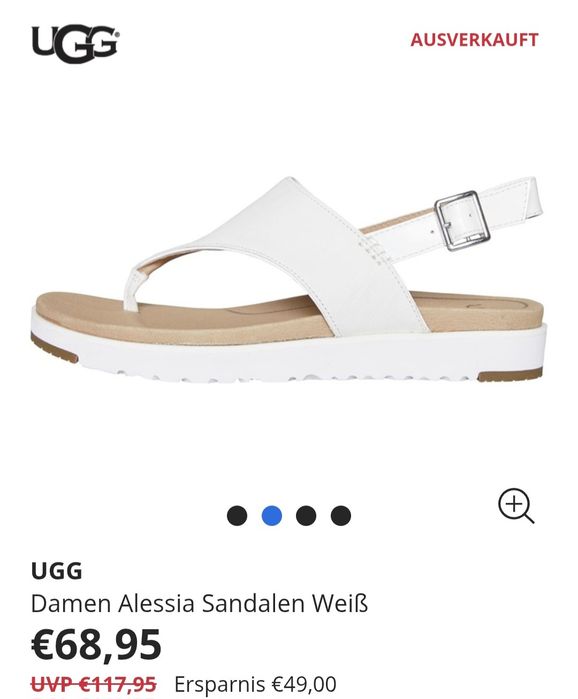 Босоніжки шкіряні UGG