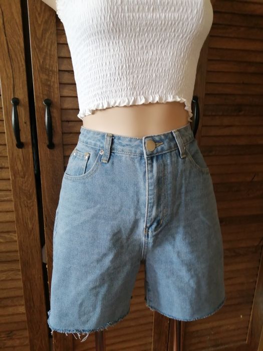 Boohoo блакитні шорти мом