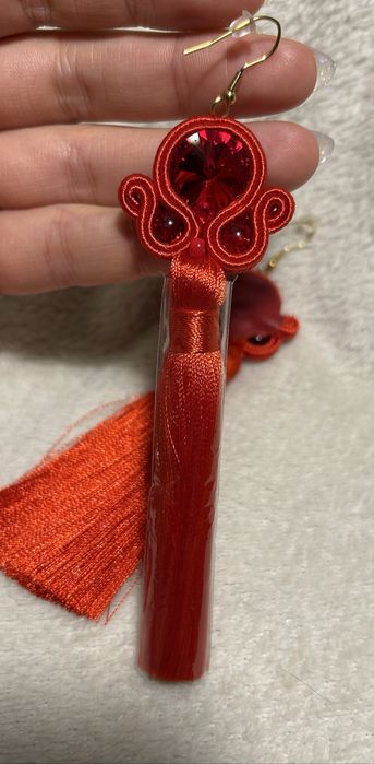 Kolczyki sutasz handmade