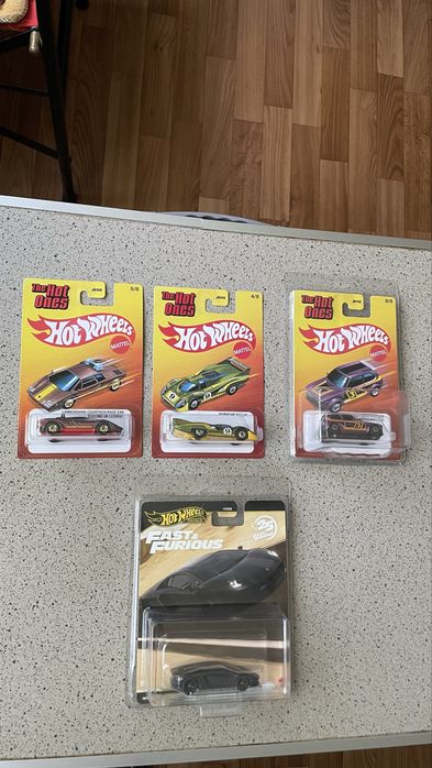 Hot Wheels The Hot Ones + Fast & Furious — 4 машинки
