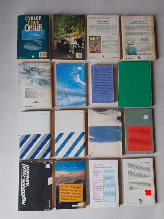 Zestaw 16 książek, Cussler, MacLean, Ludlum, Meissner i in.