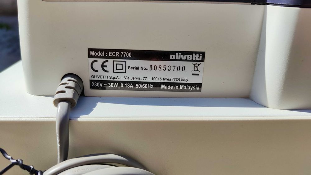 Caixa Registadora Eletrónica Olivetti ECR 7700