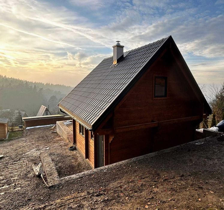 Drewniany domek letniskowy Karolina 61 + 19 m2 wersja CAŁOROCZNA