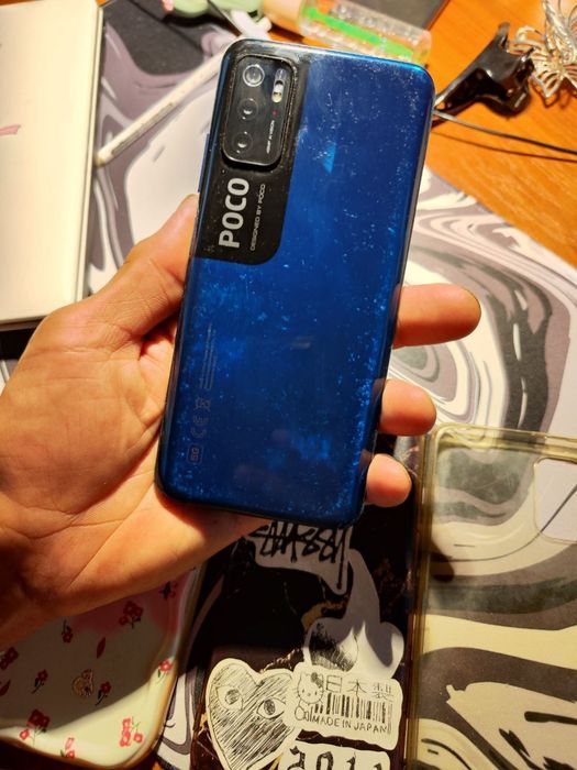 Смартфон Xiaomi Poco m3 pro 5G синего цвета, 4/64гб.