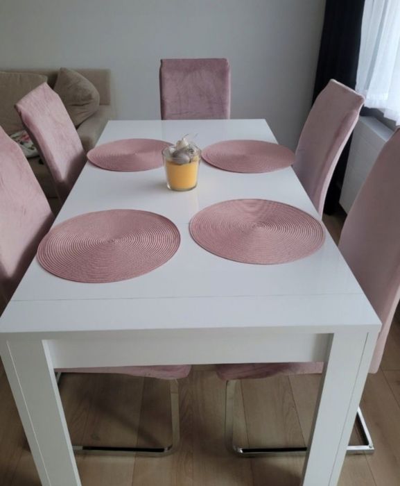 Nowe pokrowce XXL różowe welurowe modne