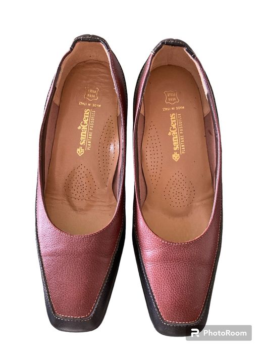 Sapatos Senhora Pele - nr 35 - Lote de 2 - Usados em Perfeito Estado