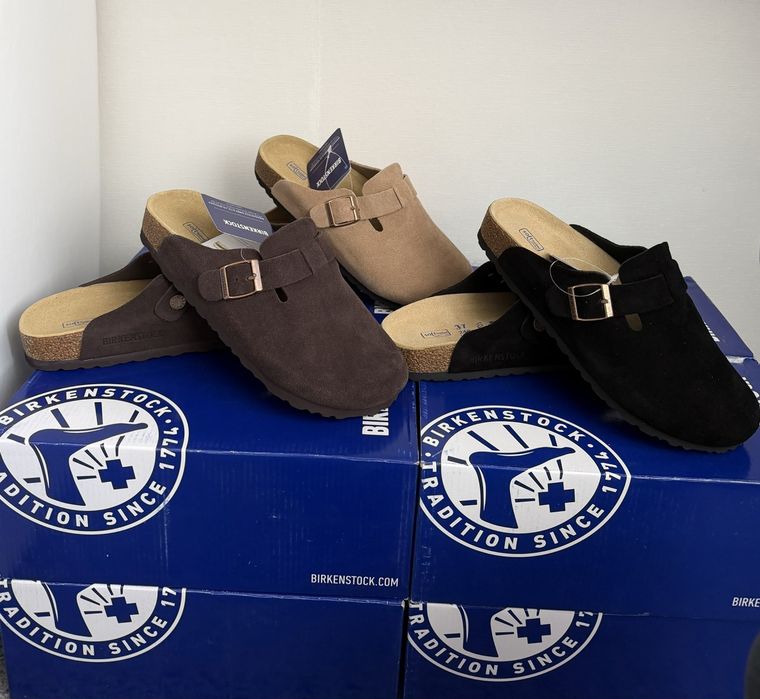 Шльопанці, клоги Birkenstock  Boston, сабо  біркеншток бостон