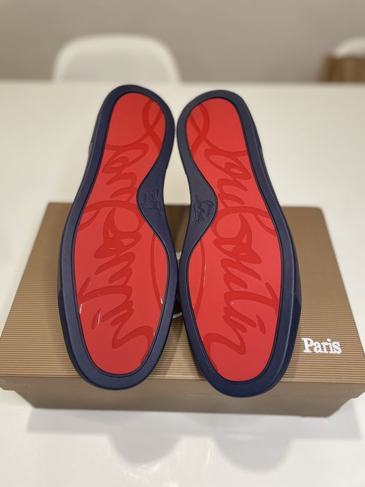 Tênis Christian Louboutin Louis Junior Azuis